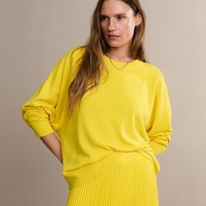 Jenni Kayne Oversized Yellow Cashmere Sweater